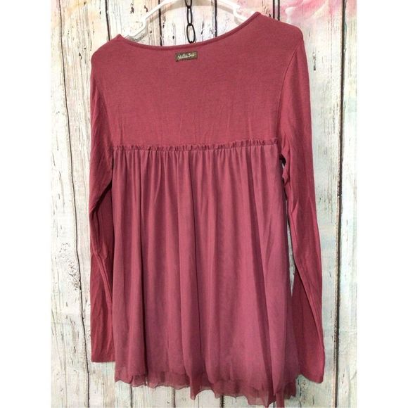 Matilda Jane Boho Peasant Style Top Size XS Dusty Rose 🌷 - Picture 7 of 10